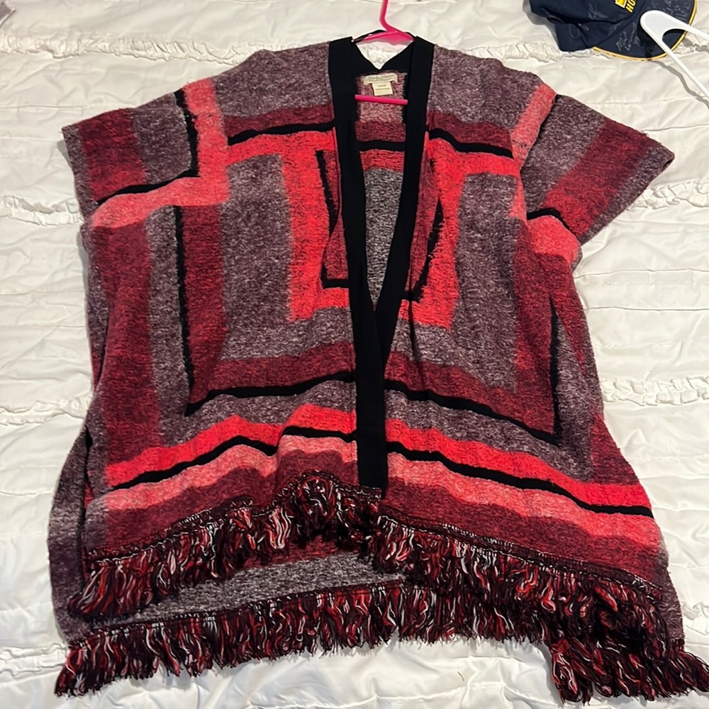 Lucky brand Jean co poncho